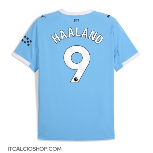 Manchester City Erling Haaland #9 Prima Maglia 2025-26 Manica Corta